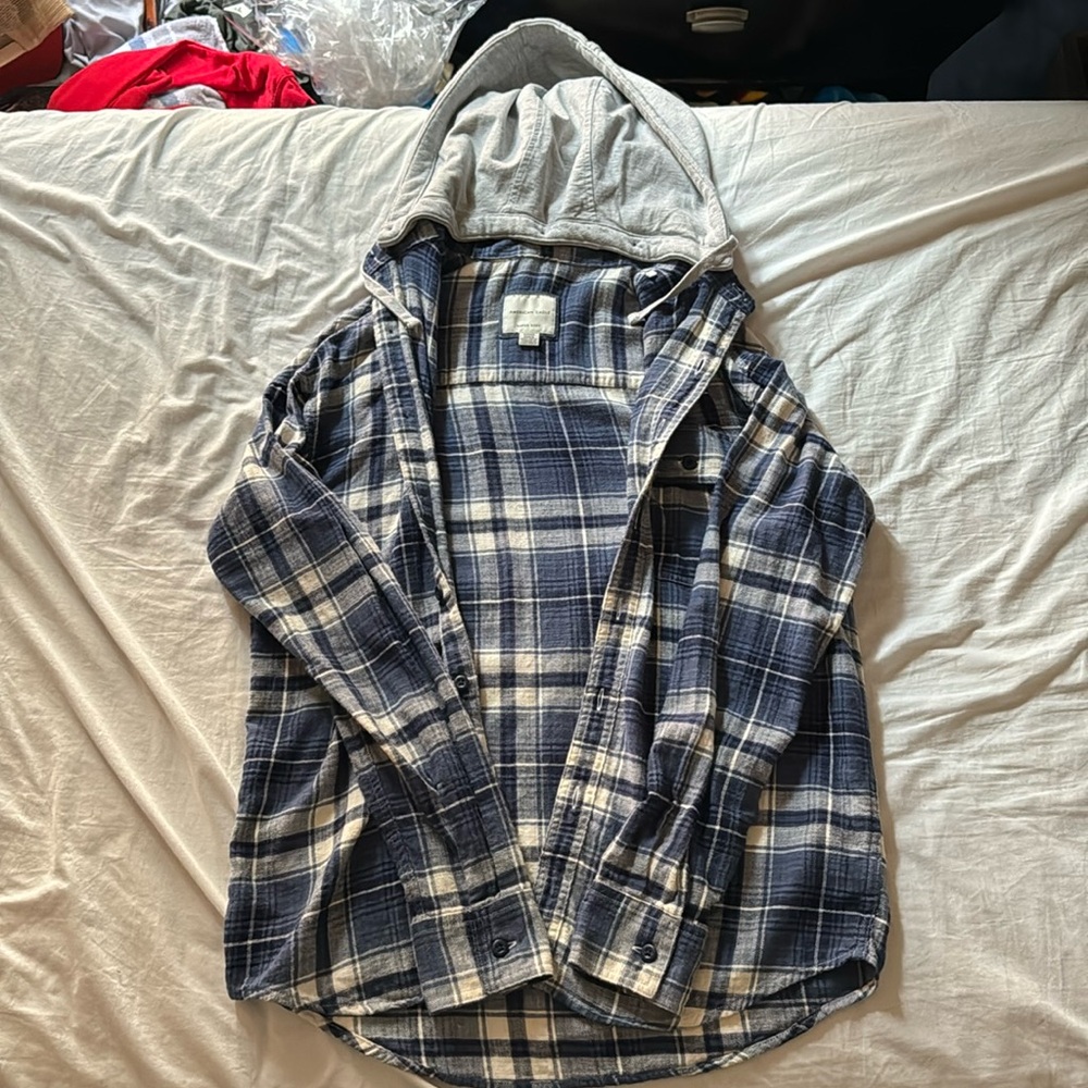 Men’s American eagle blue flannel
